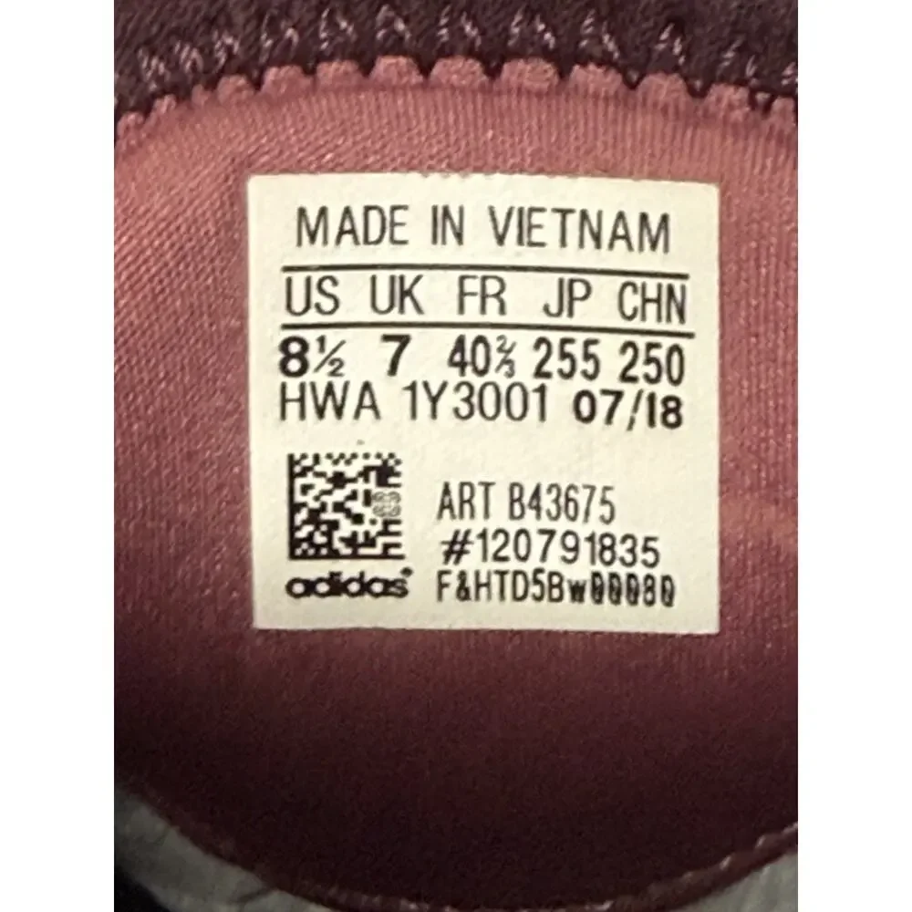 Adidas Cloudfoam Pure Womens 8.5 Burgundy Maroon Running Shoes Sneakers B43675